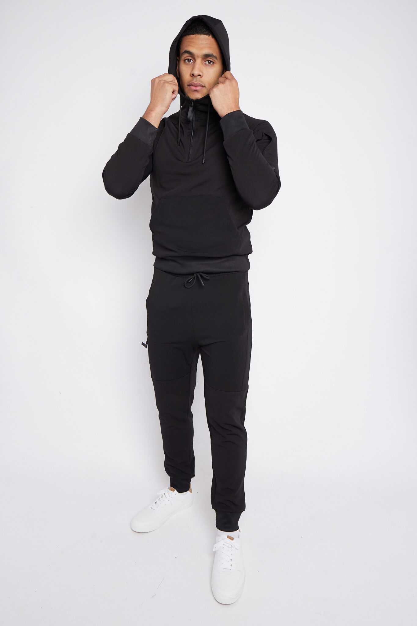 Don Darcy Jet Black Essential Half Zip Tracksuit – Don Darcy Manchester